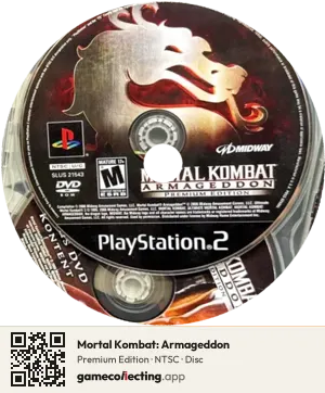 Mortal Kombat: Armageddon PlayStation 2, NTSC disc