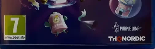 SpongeBob SquarePants: The Cosmic Shake, the PEGI square on its front