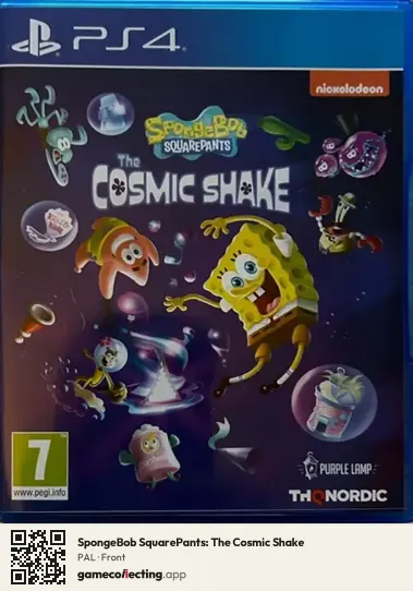 SpongeBob SquarePants: The Cosmic Shake PlayStation 4, PAL box front
