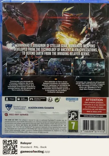 Relayer PlayStation 5, PAL box back