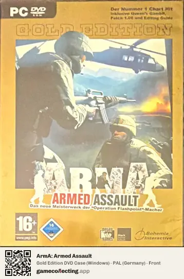 ArmA: Armed Assault Computer, Germany box front