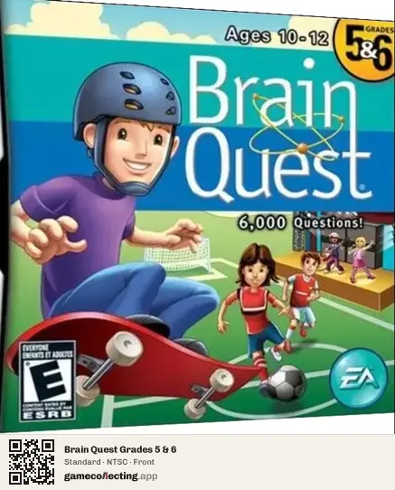 Brain Quest Grades 5 & 6 Nintendo DS, NTSC box front