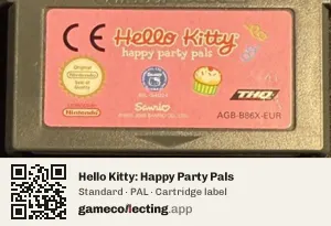 Hello Kitty: Happy Party Pals Game Boy Advance, PAL cartridge label