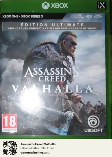 Assassin's Creed Valhalla Xbox Series X, PAL box front