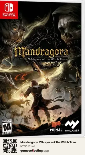 Mandragora: Whispers of the Witch Tree Nintendo Switch, NTSC box front