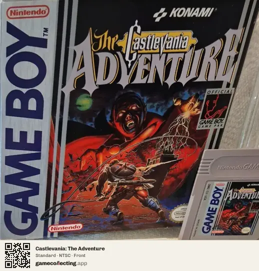 Castlevania: The Adventure Game Boy, NTSC box front