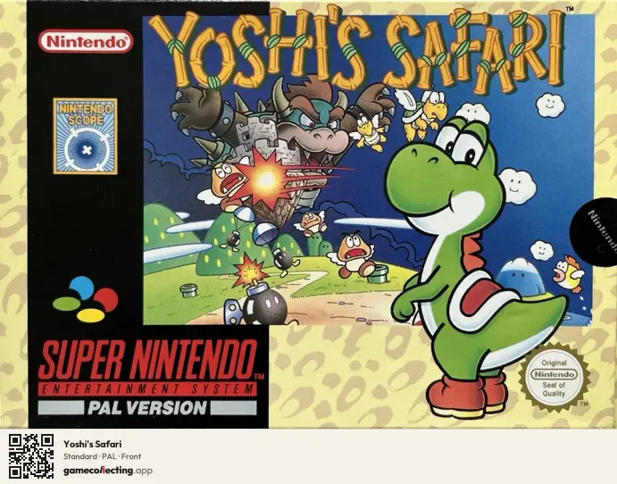 Yoshi's Safari Super Nintendo Entertainment System, PAL box front