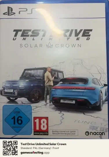 Test Drive Unlimited Solar Crown PlayStation 5, Germany box front