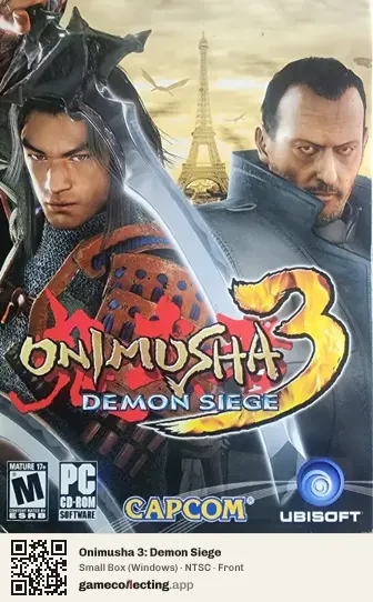 Onimusha 3: Demon Siege Computer, NTSC box front