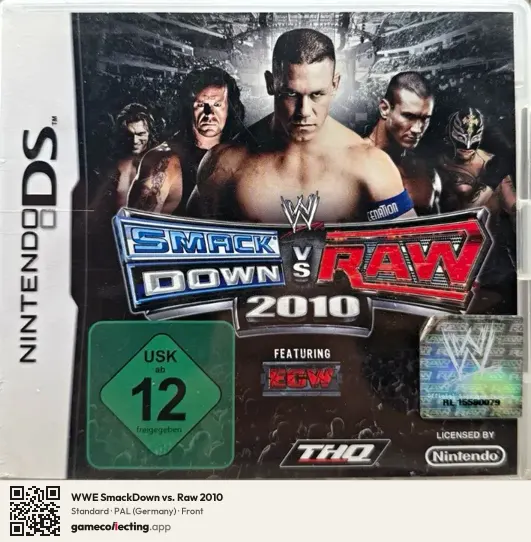 WWE SmackDown vs. Raw 2010 Nintendo DS, Germany box front