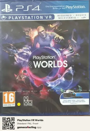 PlayStation VR Worlds PlayStation 4, PAL box front