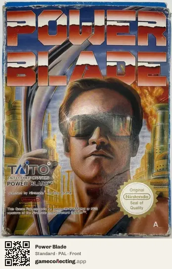 Power Blade Nintendo Entertainment System, PAL box front