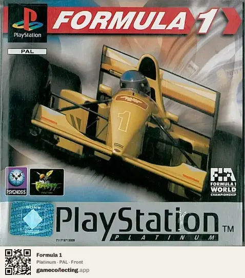 Formula 1 PlayStation, PAL box front