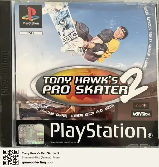 Tony Hawk's Pro Skater 2 PlayStation, France box front