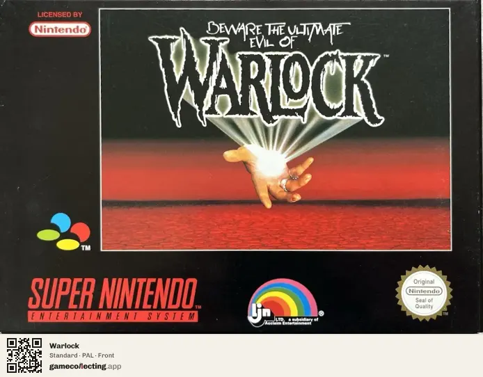 Warlock Super Nintendo Entertainment System, PAL box front