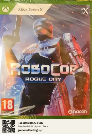 RoboCop: Rogue City Xbox Series X, Spain box front