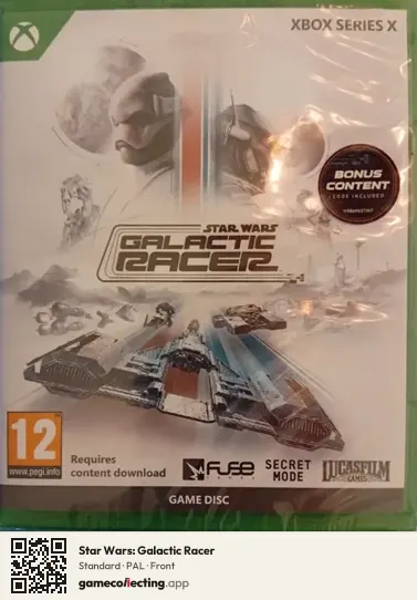 Star Wars: Galactic Racer Xbox Series X, PAL box front