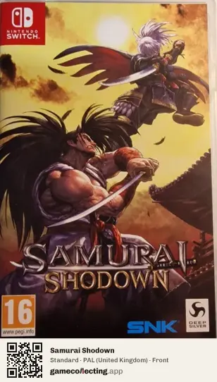 Samurai Shodown Nintendo Switch, United Kingdom box front