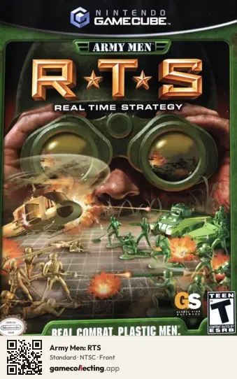 Army Men: RTS Nintendo GameCube, NTSC box front