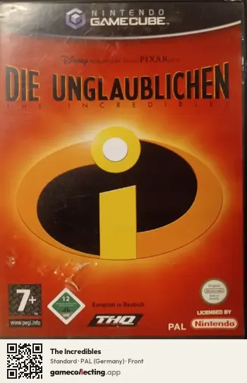 The Incredibles Nintendo GameCube, Germany box front