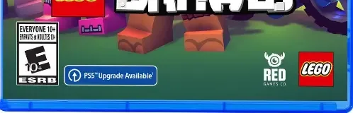 LEGO Brawls, the ESRB box on its front