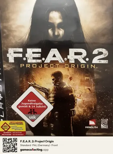 F.E.A.R. 2: Project Origin PlayStation 3, Germany box front