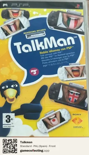 Talkman PlayStation Portable, Spain box front