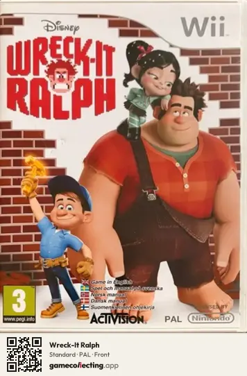 Wreck-It Ralph Nintendo Wii, PAL box front
