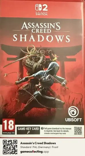 Assassin's Creed Shadows Nintendo Switch 2, Germany box front