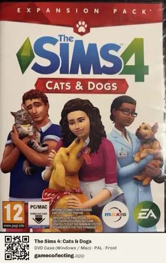 The Sims 4: Cats & Dogs Computer, PAL box front
