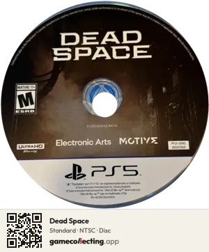 Dead Space PlayStation 5, NTSC disc