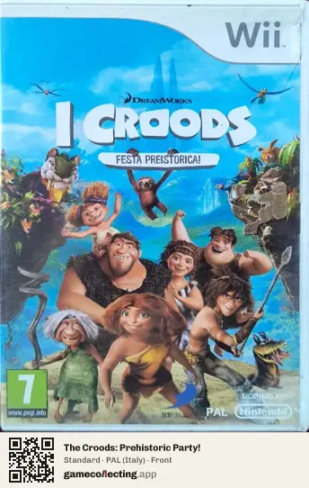 The Croods: Prehistoric Party! Nintendo Wii, Italy box front