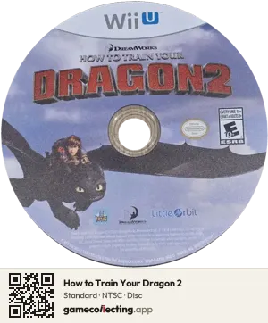 How to Train Your Dragon 2 Nintendo Wii U, NTSC disc