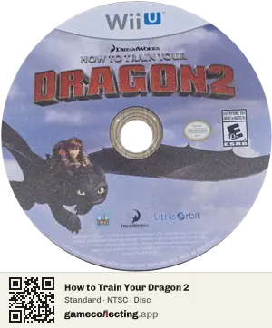 How to Train Your Dragon 2 Nintendo Wii U, NTSC disc