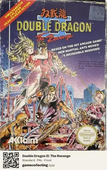 Double Dragon II: The Revenge Nintendo Entertainment System, PAL box front