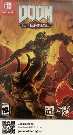 Doom Eternal Nintendo Switch, NTSC box front