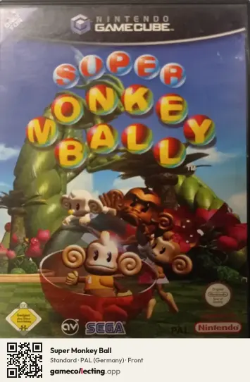Super Monkey Ball Nintendo GameCube, Germany box front