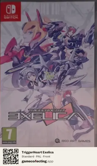 TriggerHeart Exelica Nintendo Switch, PAL box front