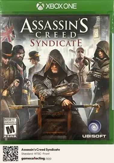Assassin's Creed Syndicate Xbox One, NTSC box front