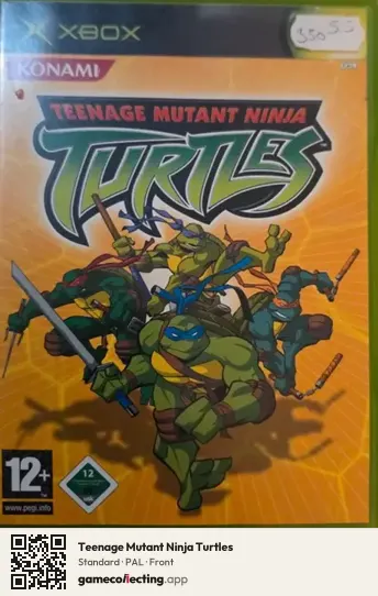 Teenage Mutant Ninja Turtles Xbox, PAL box front