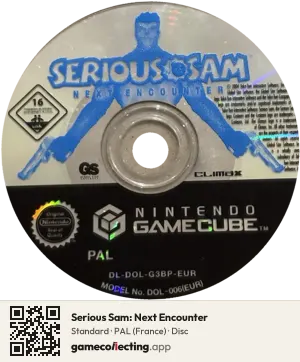 Serious Sam: Next Encounter Nintendo GameCube, PAL disc
