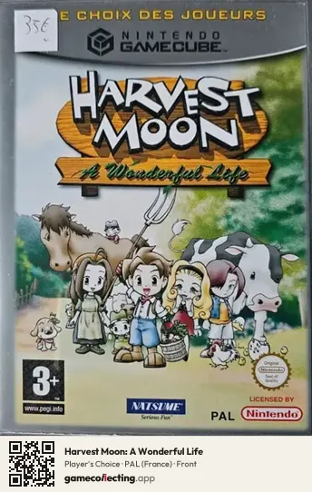 Harvest Moon: A Wonderful Life Nintendo GameCube, France box front