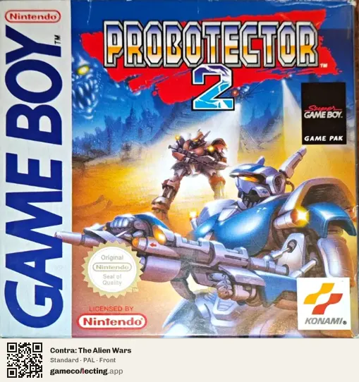 Contra: The Alien Wars Game Boy, PAL box front