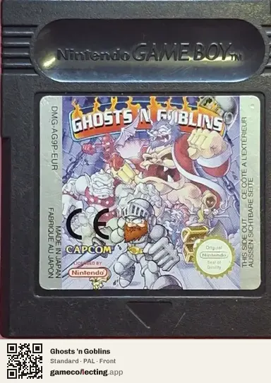 Ghosts 'n Goblins Game Boy Color, PAL box front