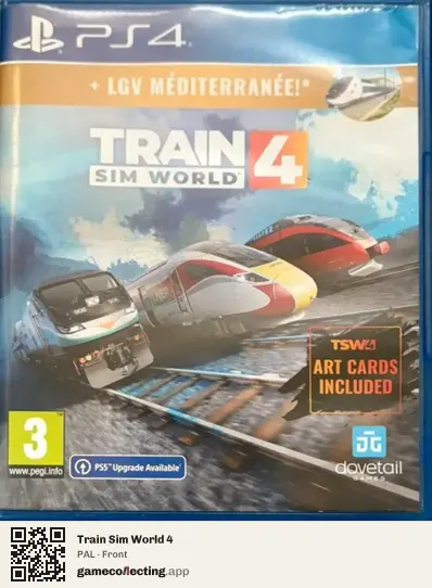 Train Sim World 4 PlayStation 4, PAL box front