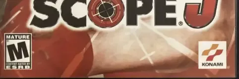 Silent Scope 3, the ESRB box on its front