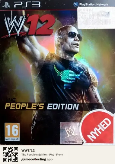 WWE '12 PlayStation 3, PAL box front