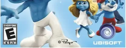 The Smurfs: Dance Party, the ESRB box on its front