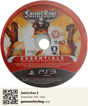 Saints Row 2 PlayStation 3, PAL disc