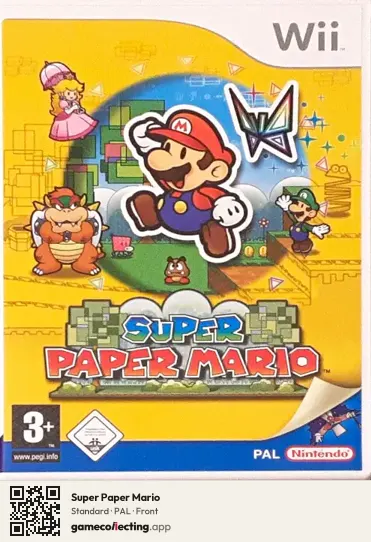 Super Paper Mario Nintendo Wii, PAL box front